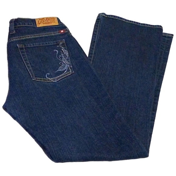 Lucky Brand Denim - Lucky Brand Jeans Womens Sz 4 Bootcut Vineland Sweet N Low Blue Denim Embroidery